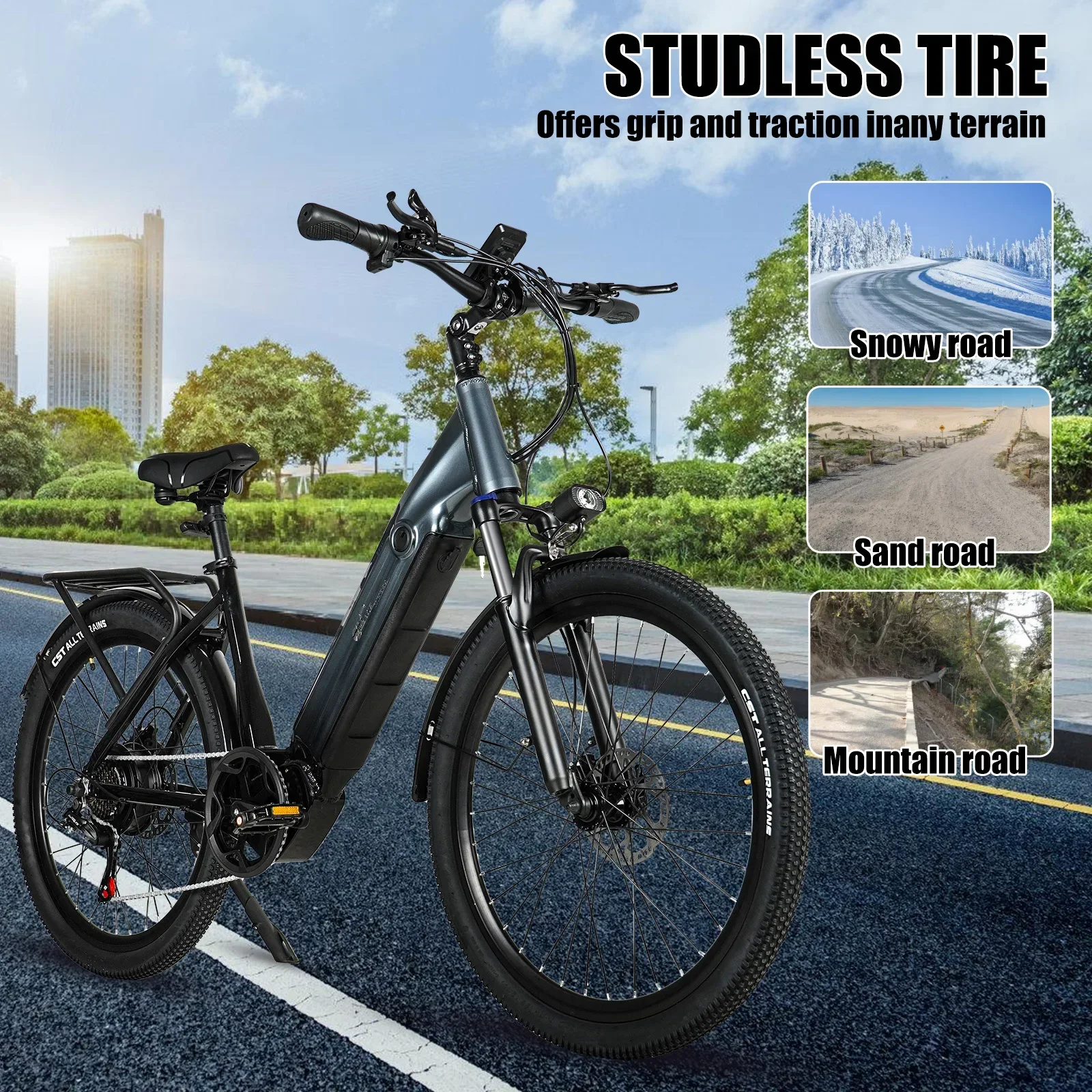 CMACEWHEEL L26 Electric Bike 26" Ebike 48V 17Ah Adults Men Women Electric Mountain Bike, 7 Speed, Torque 70 N·m, Stock EU Se5f57c639ec7436a87a640dded7dc774A