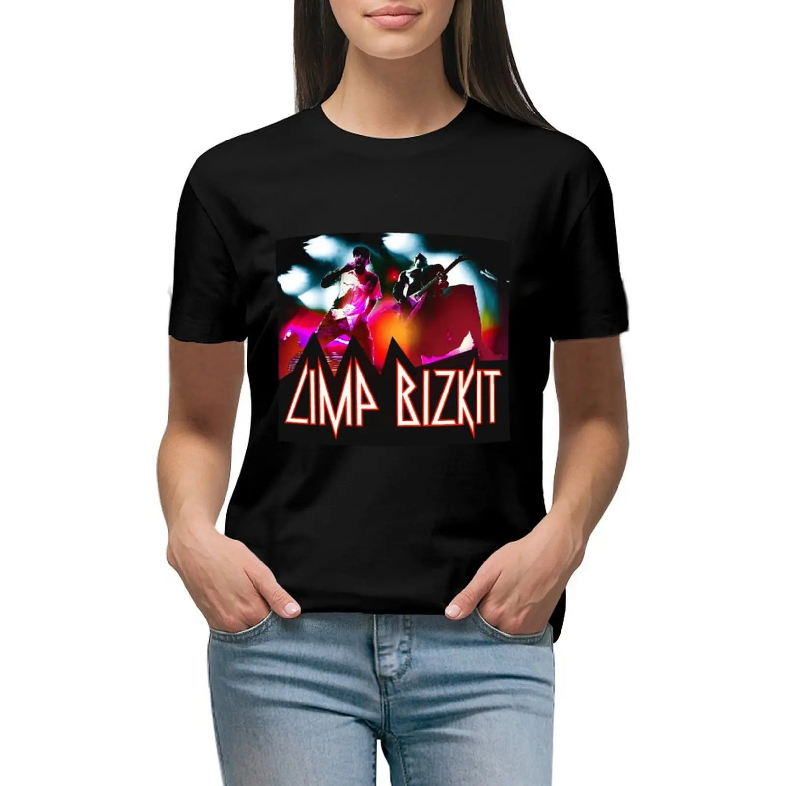 Limp Bizkit T-shirt graphics cute tops t shirts for Women loose fit