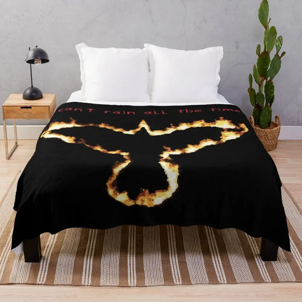 

fire crow Throw Blanket Soft bed plaid Decorative Sofa Blankets