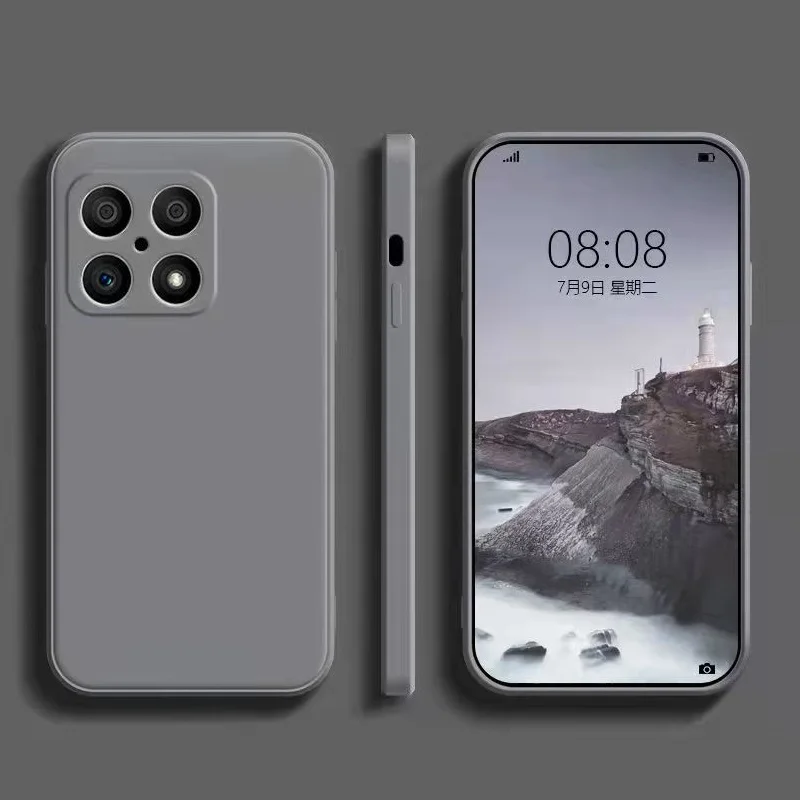 Für OnePlus 10Pro Hautgefühl Einfarbige Flüssigsilikon-Telefonhülle Stoßfeste Schutzhülle Feines Lochobjektiv Anti-Dr_voghion.com