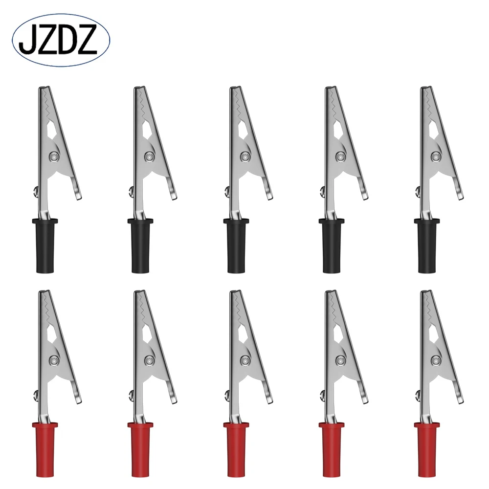 JZDZ Alligator Clips Electrical clamp Small clips Ended 4mm Banana jack Test Tools DIY electrical Connector 60007 10pcs