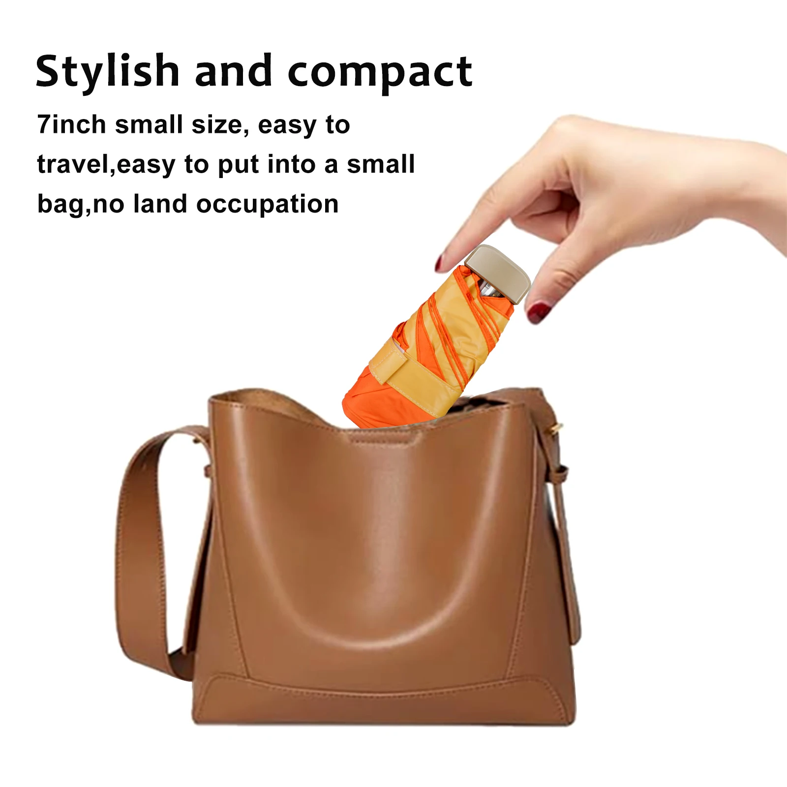 Small Compact UV Umbrella Sun Protection Umbrella, Mini Micro Lightweight Travel Parasol Design for Women