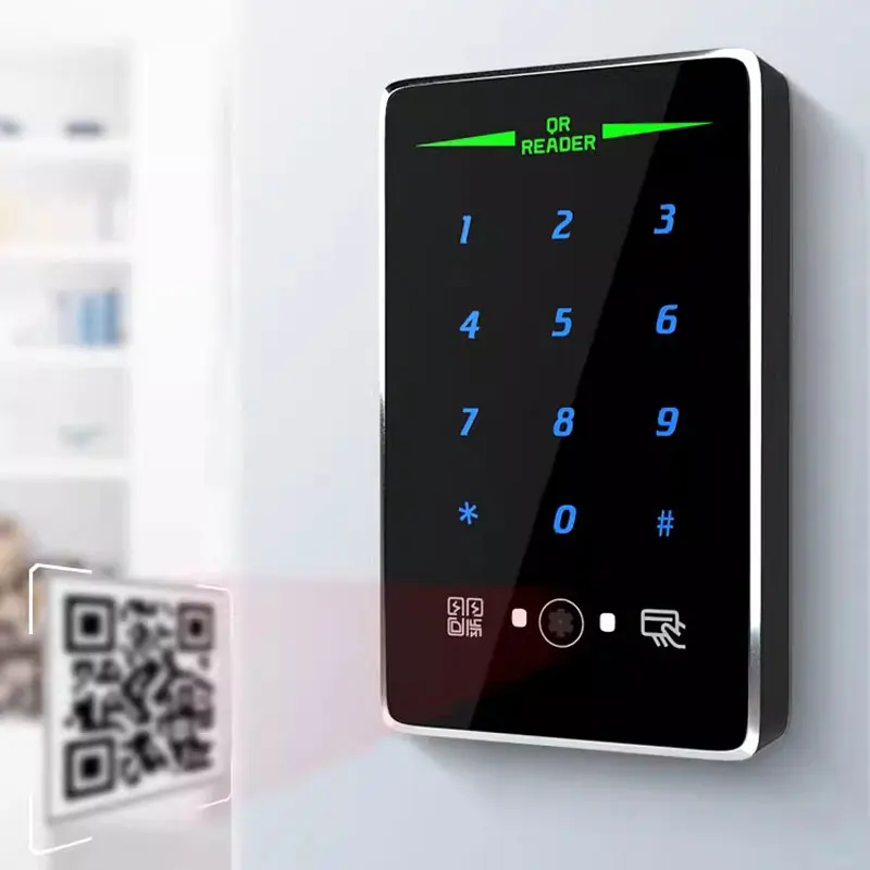 

Smart QR Code Reader Waterproof IP68 IC Card 13.56M Support Wg Format /USB /RS485/RS232 Output Connect To Access Control System