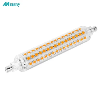 R7S 베이스 LED 조명, J118 118mm 옥수수 전구, 3014 SMD, 10W 할로겐 교체 전구, AC 220V 에너지 절약 램프, 따뜻한 흰색