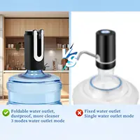 Pompe à bouteille d'eau, distributeur d'eau automatique pour bouteille de 5 gallons, charge de Type C, pompe distributrice d'eau électrique Portable (noir) 4