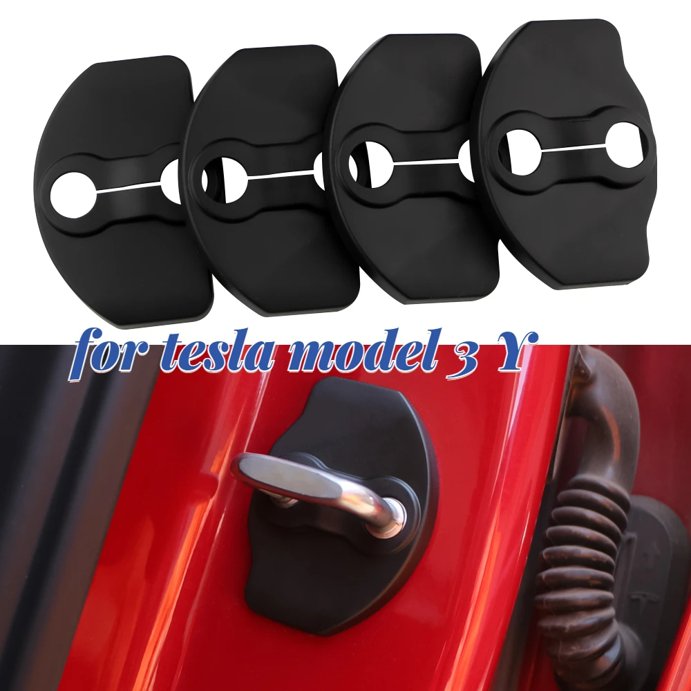 For Tesla Model 3 Y 2016-2022 Car Door Lock Protector Cover Door Check Arm Protection  Covers Accessories 6Pcs/Set - AliExpress