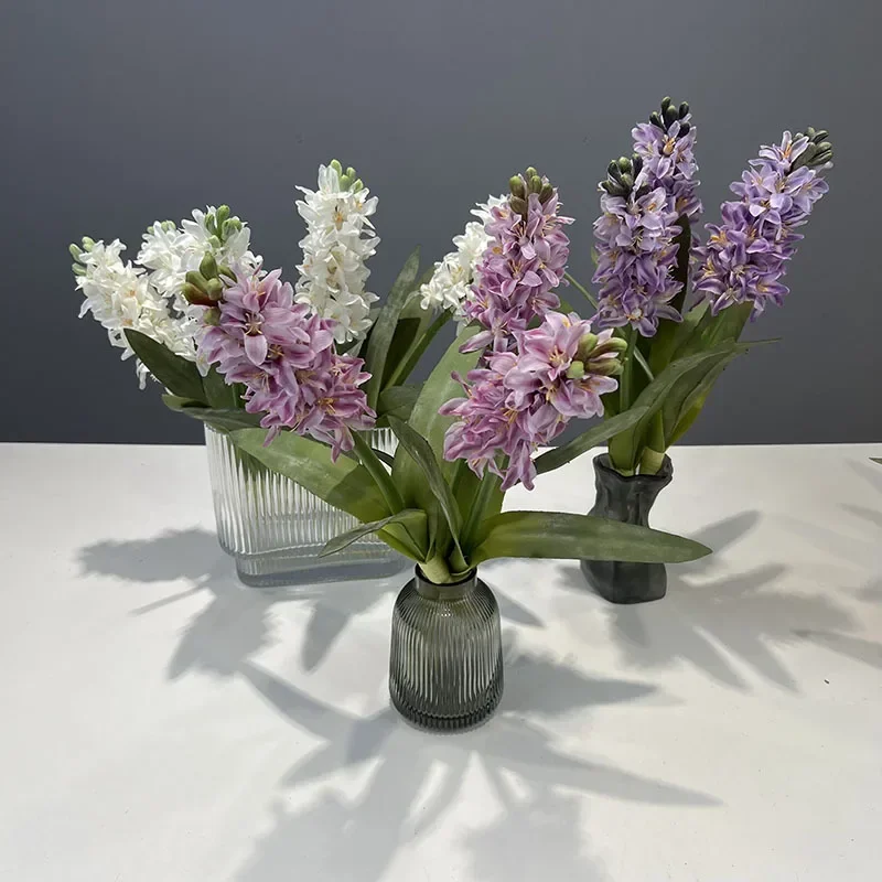 2 stücke künstliche Blumen Seide Hyazinthe Narzisse Kunststoff gefälschte Blume Hochzeit Festival Party Dekoration Simulation Hyazinthe