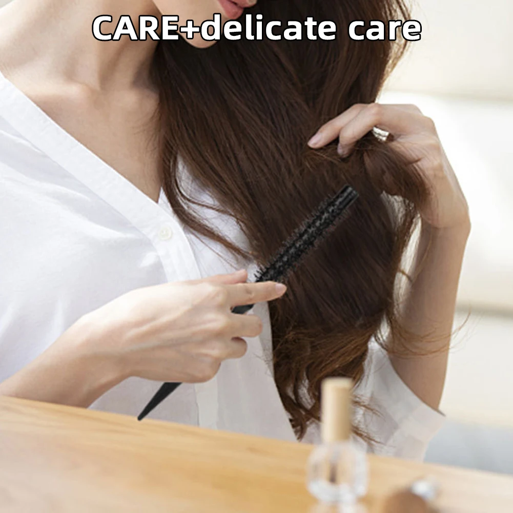 Mini Round Barrel Hair Comb Hair Styling Hair Brush Nylon Hairbrush Cylinder Curly Hair Comb For Curly Wavy Thick Thin Hair 5