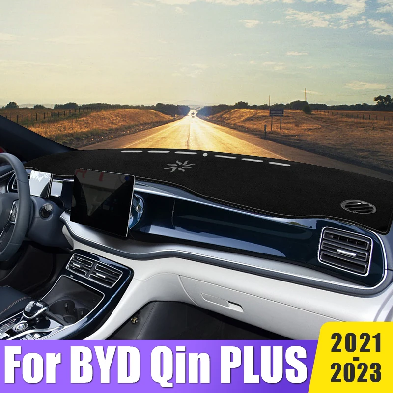 

Dashboard Avoid Light Cover Mat For BYD Qin Plus EV DM-i 2021 2022 2023 Instrument Panel Carpets Non-Slip Pads Car Accessories