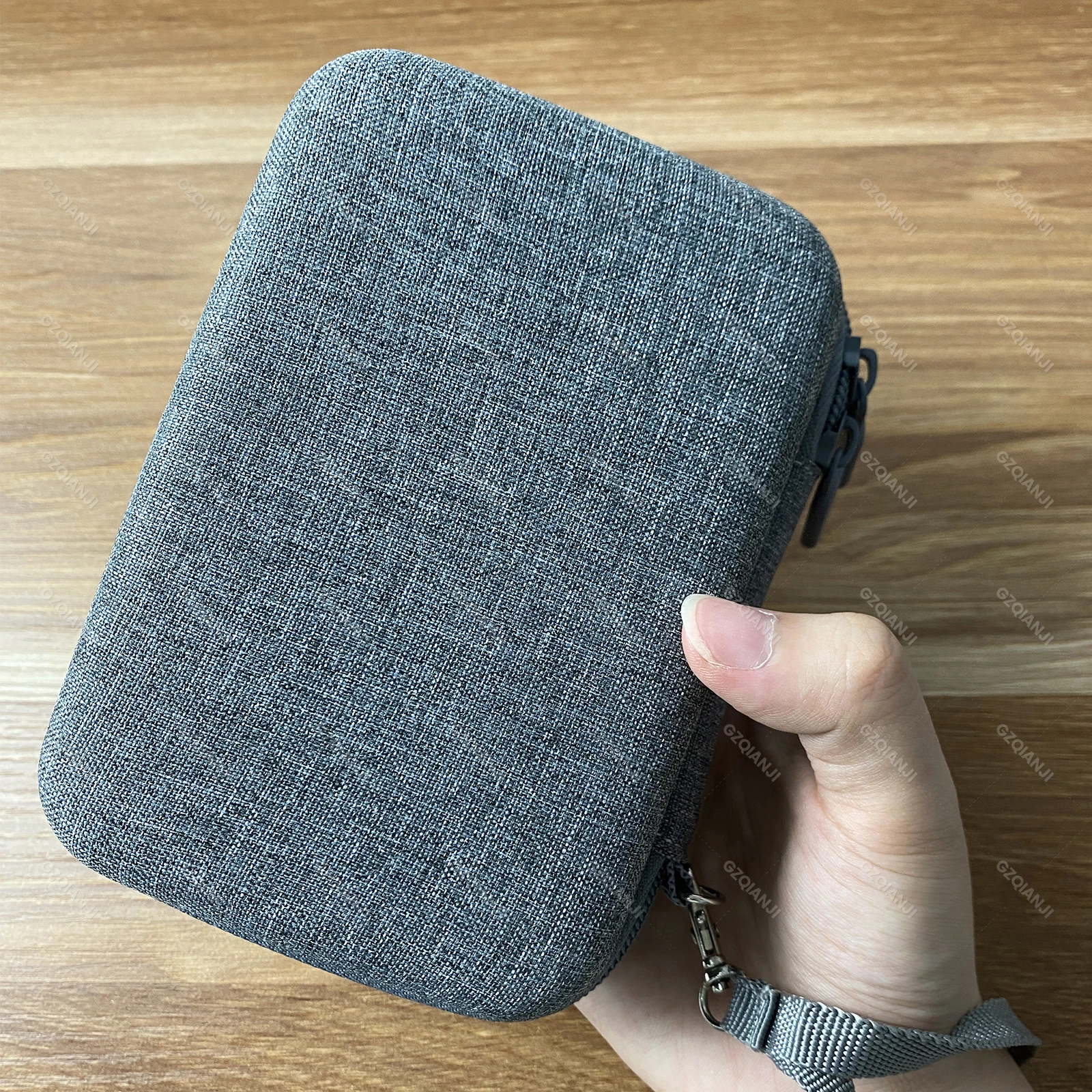 Niimbot D110 D101 D11 Protective Case Anti Falling Carry Bag Lable Paper Storage Bag with Zipper Grey Black