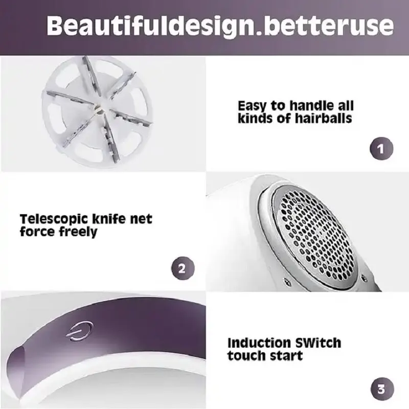 Electric Pellets Lint Remover for Clothing Hair Ball Removal Portable Rechargeable Clothes Sweater Shaver Plush Clothing Razor