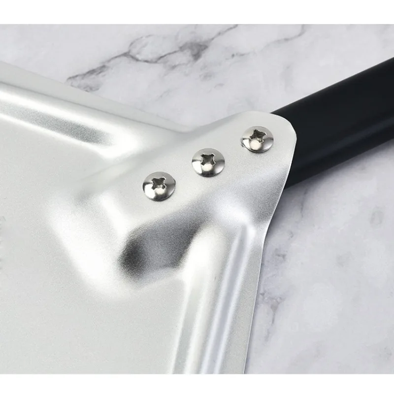 1pcs Stainless Steel Pizza Peel & Cake Lifter Long Handle Square Baking Shovel for Kitchen Oven Tools