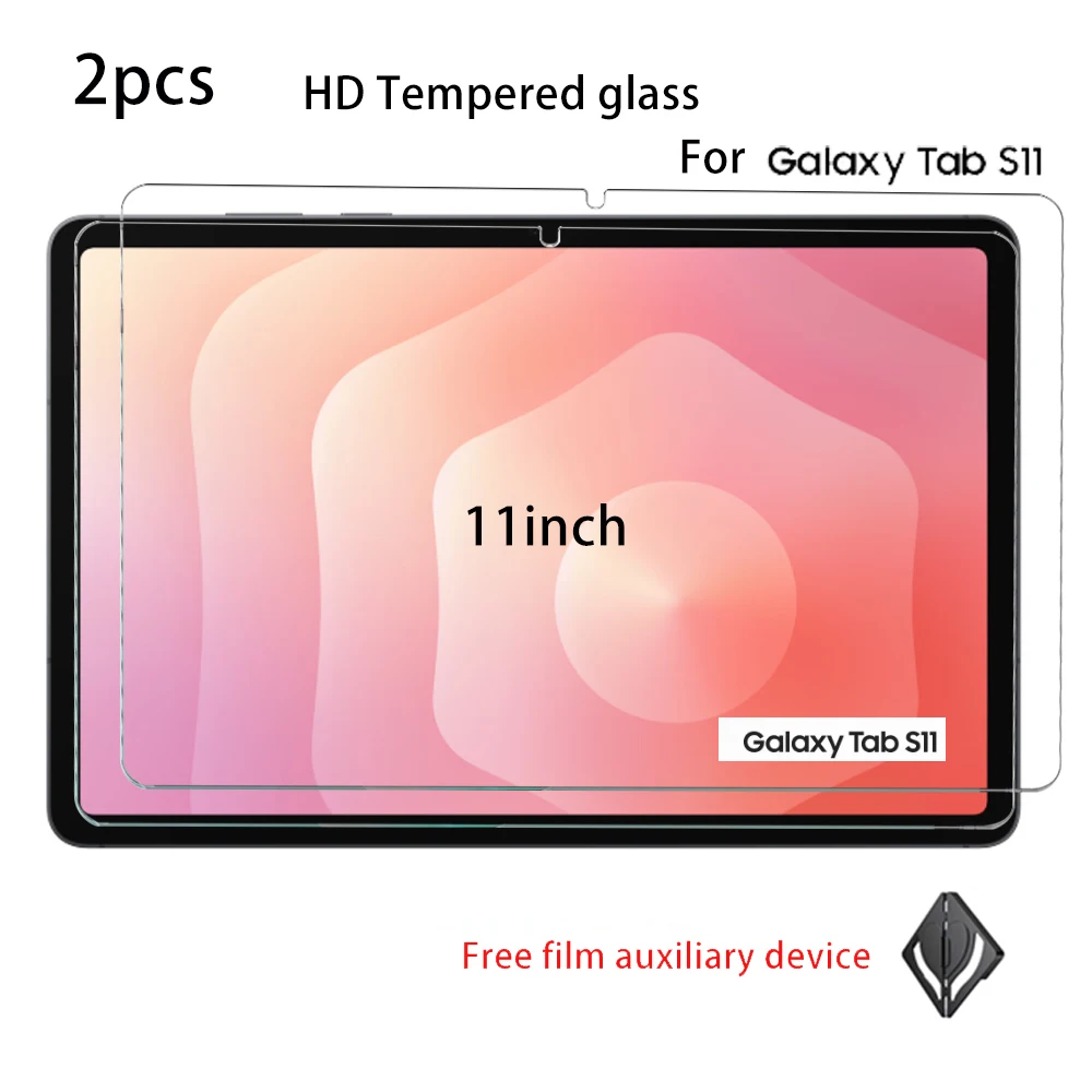2-Pack Tempered Glass Screen Protector for Tablets - HD Protective Film