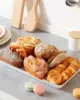 Serving Tray Plastic for Party, Platters for Serving Food, White Food Tray for Snacks, Food, Cookies 6