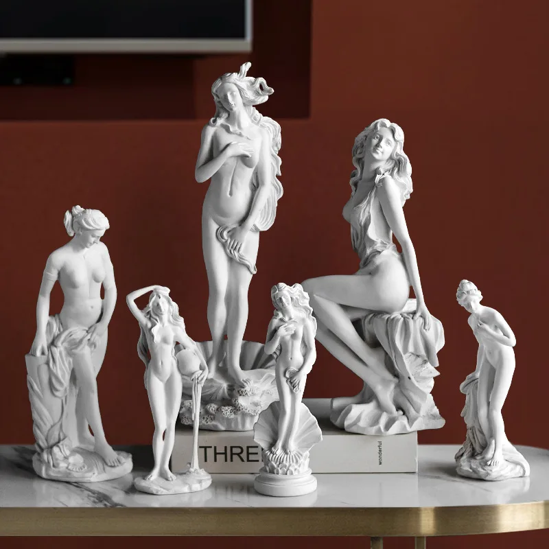 Statue Vénus Doigt D'honneur - Buste Déesse Grecque En Résine - Décoration Décalée Maison/bureau