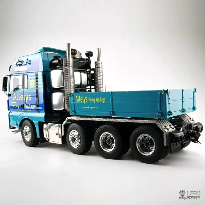 LESU 1/14 simulates truck 8X8 full drive differential lock axle heavy trailer chassis frame Tamiya tractor RC model 2