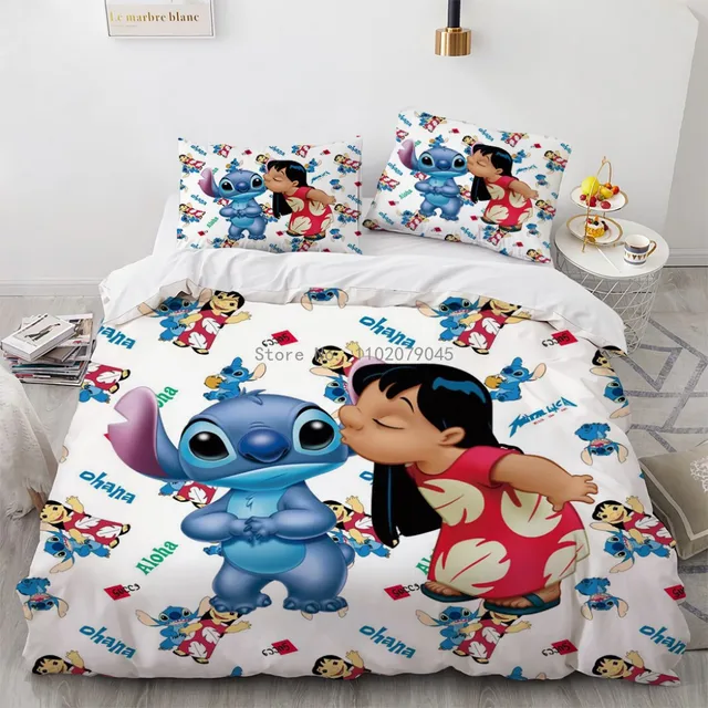 Ensemble de literie Disney Lilo et Stitch, housse de couette, décor de  chambre à coucher double pour enfants, garçon, fille, Queen Size, King Size  - AliExpress