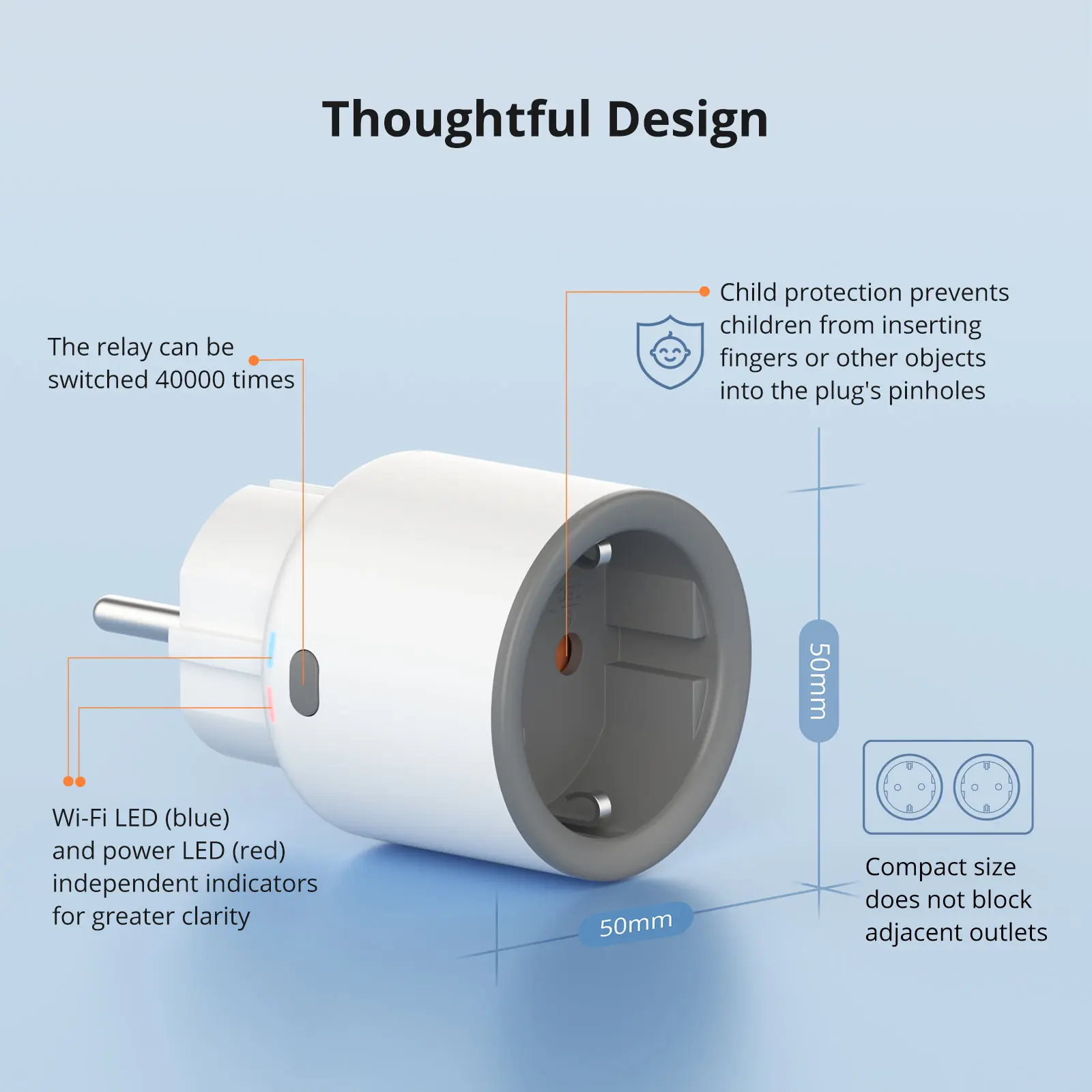 SONOFF S60 EU/UK WiFi Smart Plug smart switch smart plug Power Monitor Outlet Voice/eWeLink Remoter Control Alexa Google Home SmartThings