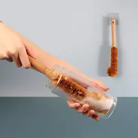 Kitchen Sink Cleaning Brush Natural Coir Brush Glass Cup Brush Non-stick Skillet Brush Dish Washing Bottle Cleaner 1