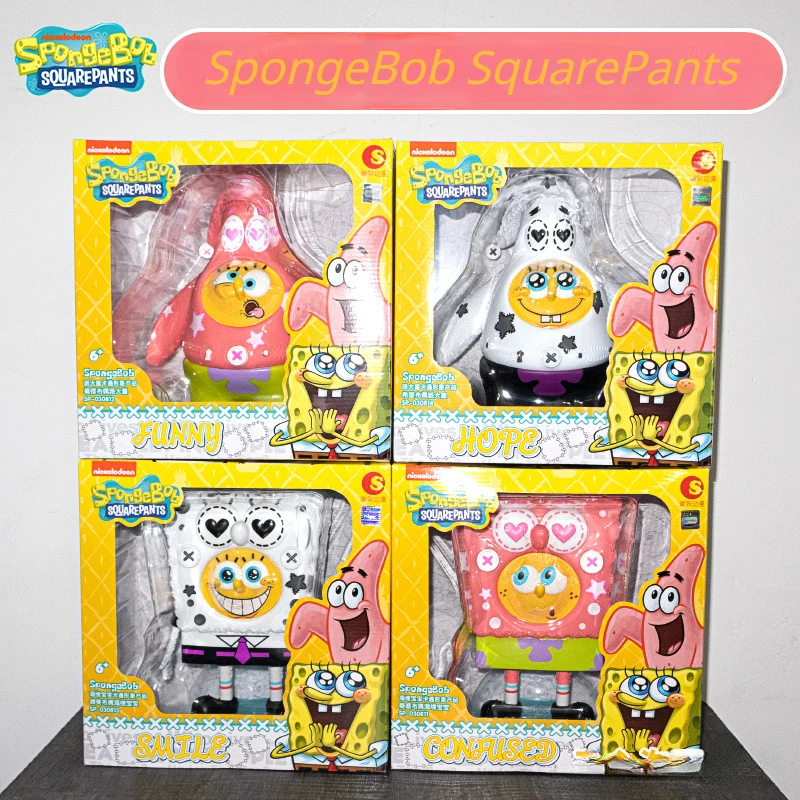 パトリックスター　リトルバブル　かわいい　フィギュア　プレゼント　置物　正規品 スマイルspongebobbスクォーツアクションフィギュア,サプライズ