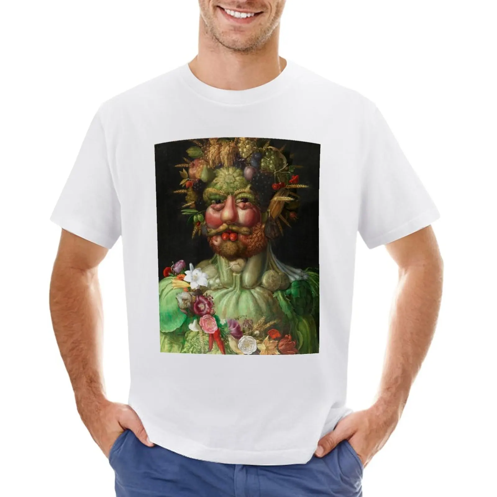 

Rudolf II as Vertumnus by Giuseppe Arcimboldo, 1591 T-Shirt sublime oversizeds slim fit t shirts for men