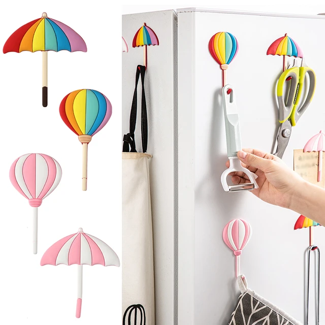 Mini Lovely Umbrella Shape Strong Magnet Hook Wall Mount Key