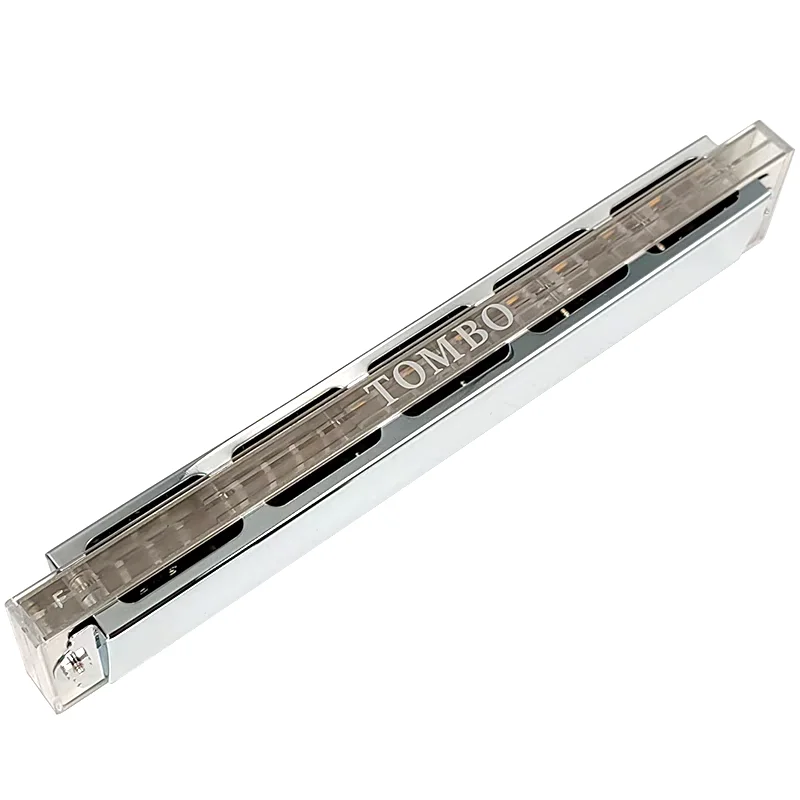 Tombo Harmonica Tremolo Hope No. 7624 24 Holes Professional Armonica Transparent ABS Comb Mouth Organ Musical Instruments Harp