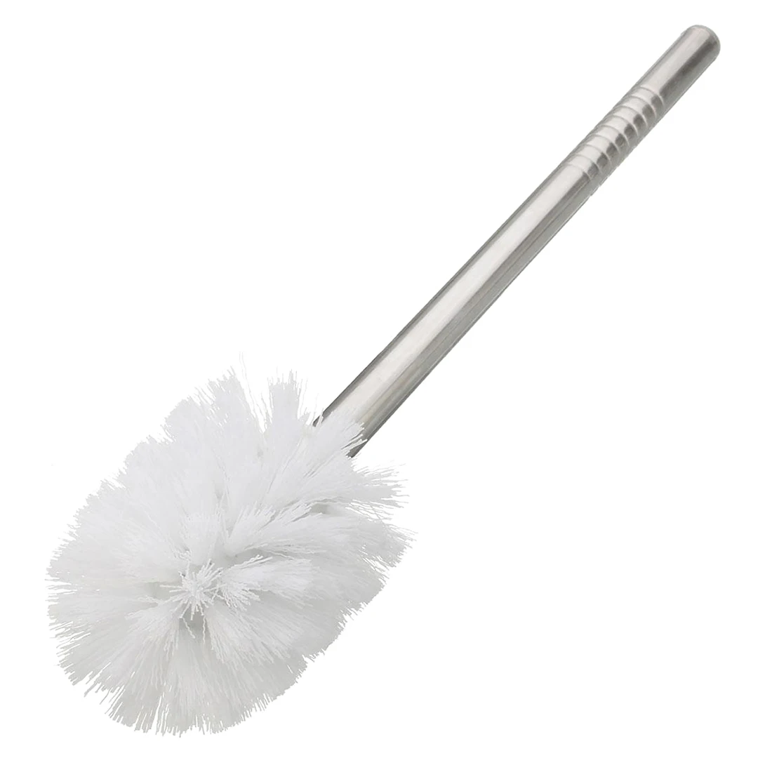 Toilet Brush Set Toilet Brush Holder Chrome Round Wall Mounted Toilet Brush and Frosted Glass Toilet Brush Holder