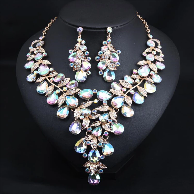 Rhinestone Dinner Accessory Rhinestone Jewellery Set Dinner Jewelry