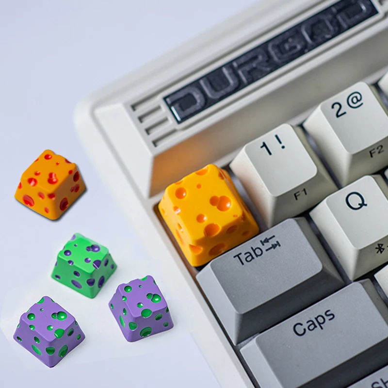 

Cheese Key Cap Cake Game Computer Mechanical Keyboard Lovely Personality Food Resin Can Be Customized Key Cap Accessories
