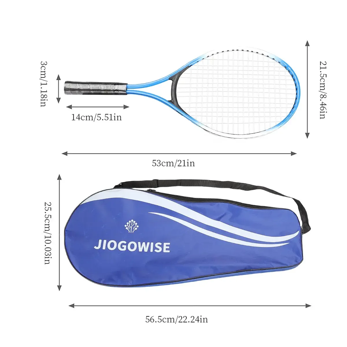 2pcs Tennis Rackets Included Tennis Bag And Sports Exercise Racquet Set Youth Games Outdoor,Suitable for Beginner