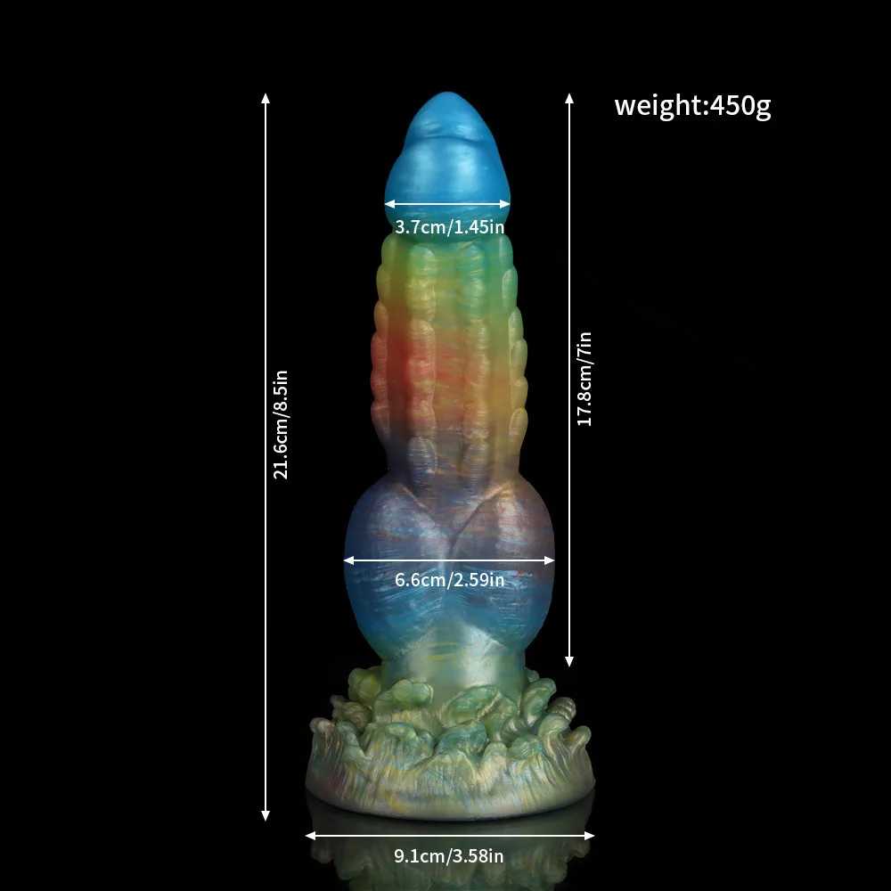 Dog Knot Dildo, Women Vagina Anus Simulation Monster Butt Plug Masturbator Phallus Alien Anal Plug Cock Dick Gode Dilldoo Deeldo