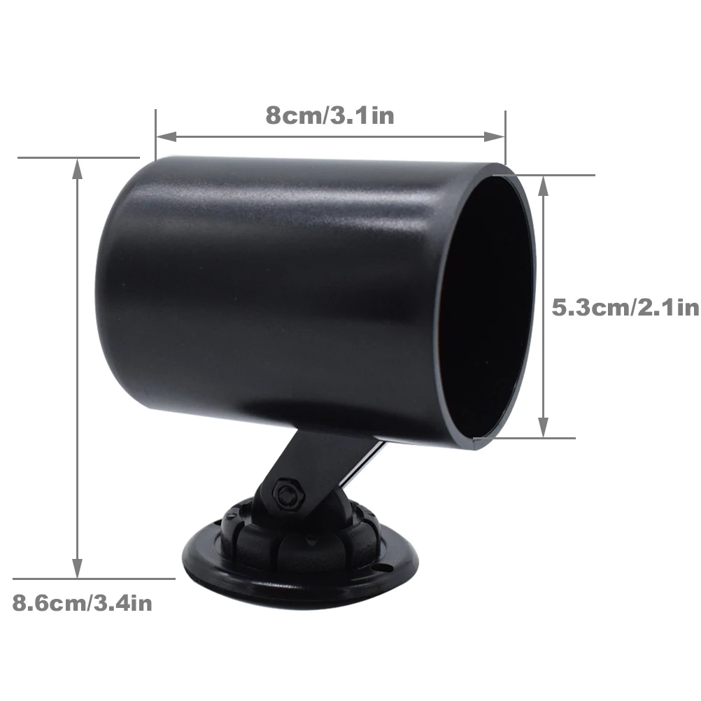 2" 52mm Universal Single Gauge Pod Car Mount Holder Meter Dashboard Water Temp Volt Tachometer Oil Pressure EGT Air Fuel Ratio