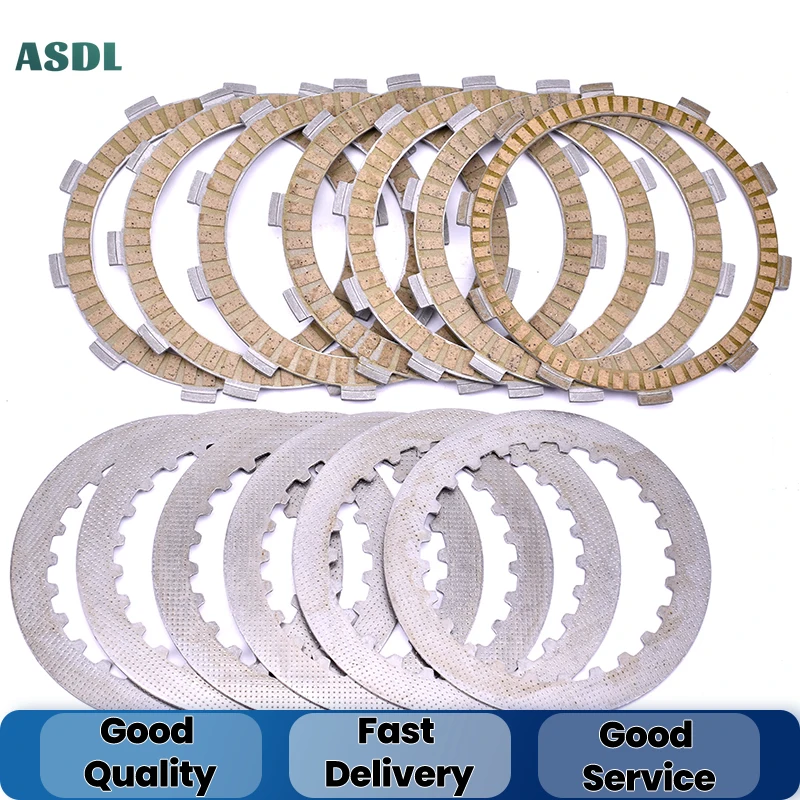 Стальная пластина сцепления для мотоцикла, набор фрикционных пластин для HONDA VT600C VT600 PC21 CB400 Twin CB400T CR125 CMX450 VT 600 CB 400
