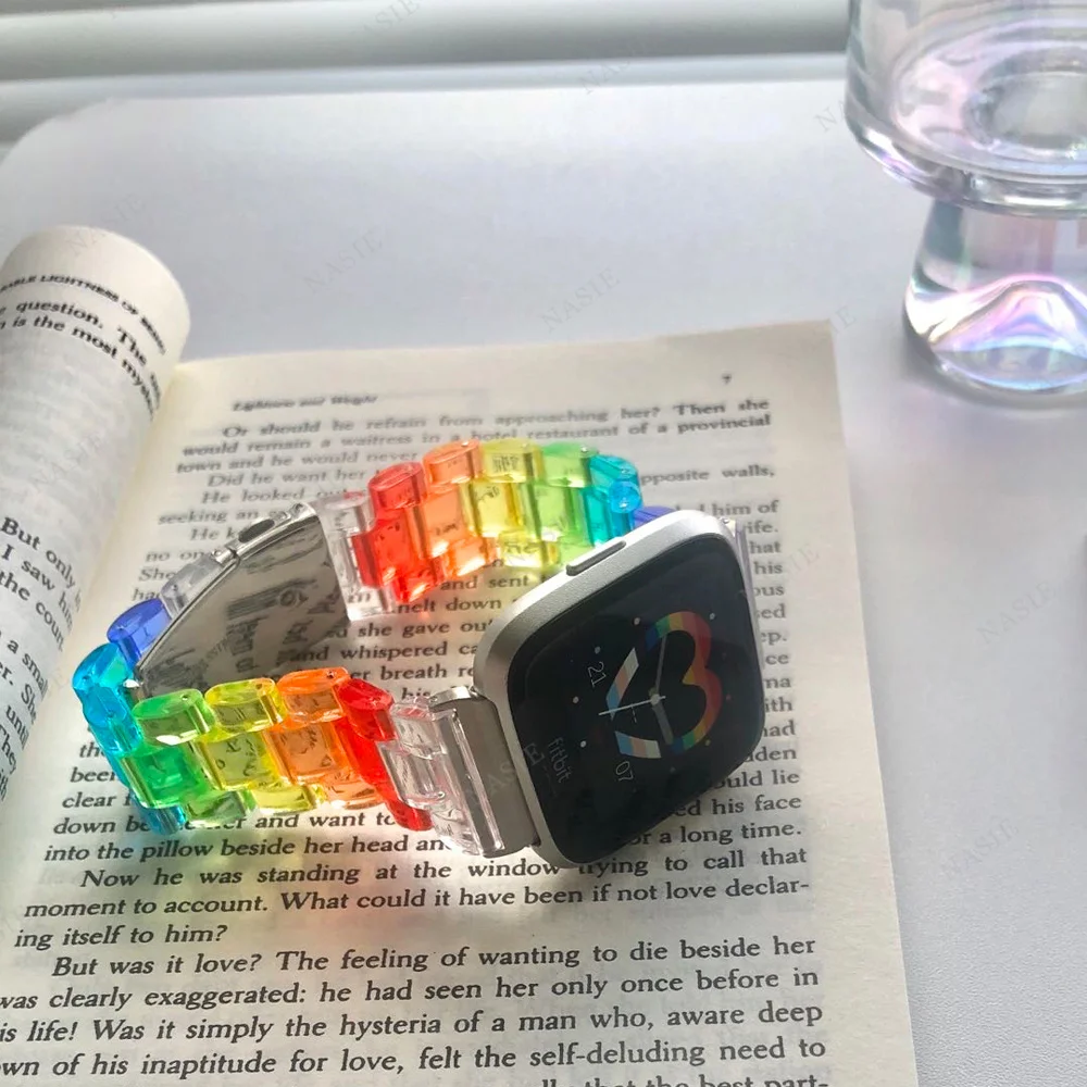 Colorful Transparent Resin Band - Elegant Bracelet