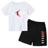 Kids' Activewear Boys Girls Teen Summer Short Sleeve Tops Kids Casual Sun Rice Fashion Short T Shorts Outdoor Tracksuit 2