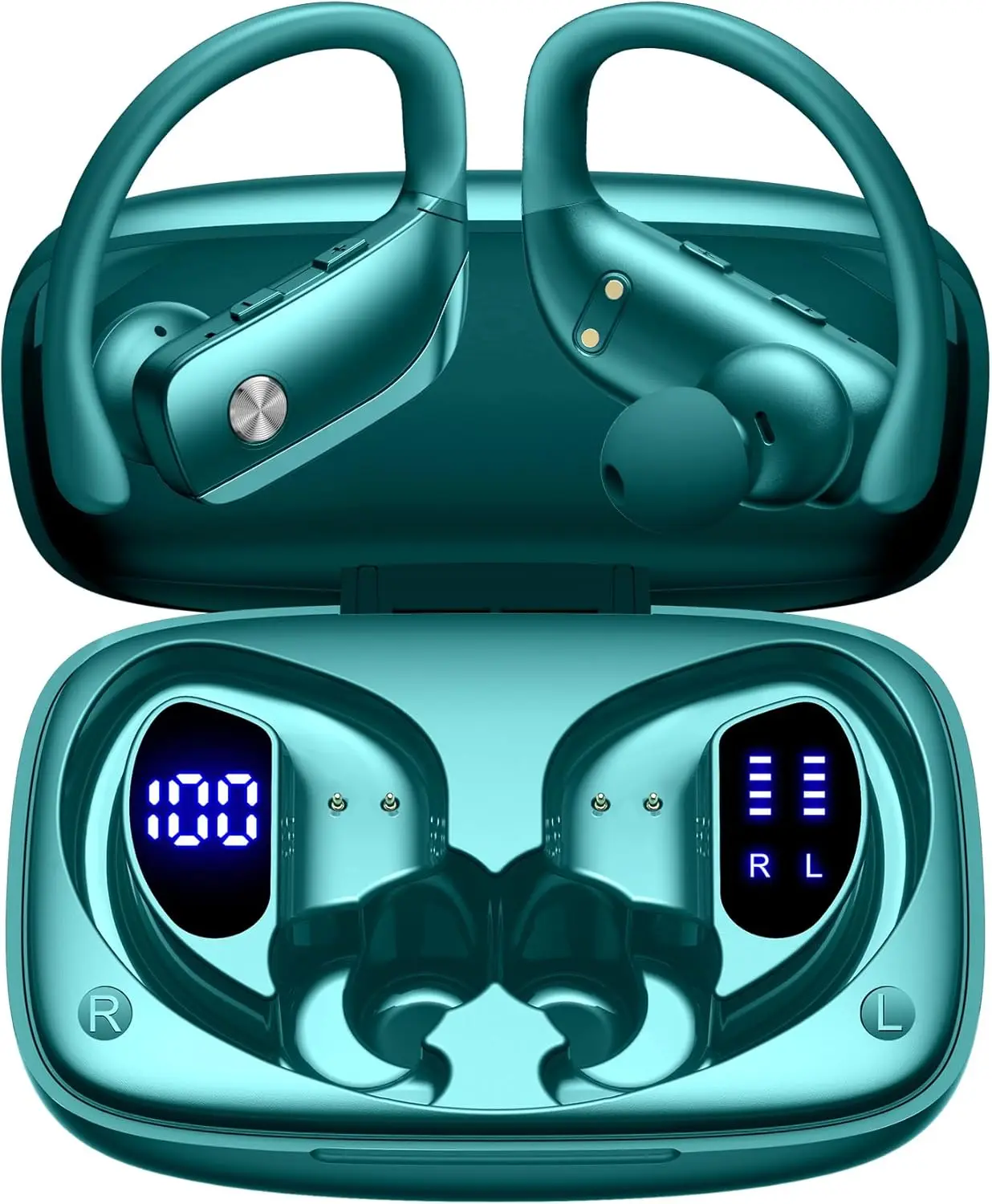 Wireless Bluetooth Earbuds with Extended Playtime and LED Display Case
