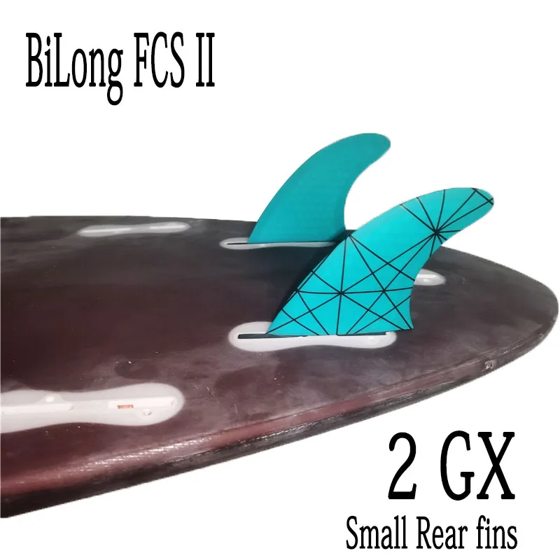 Description Picture 5 of itemBiLong FCS II Plug GX Small Side Fin Two Pieces Suitable for 2+1 Longboard Surfing Wake Surfboard Tail Fin Fiberglass Material
