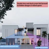 4MP WIFI caméra IP 3G 4G carte SIM PTZ 4MP caméras de Surveillance vidéo extérieure double objectif ZOOM alarme couleur nuit Camhipro App 2