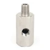 Side Holes Oil Pressure Sensor Connector 1/8 NPT Female To 1/4NPT 1/8NPT 1/8BSPT M10 M12 M14*1.5 Feed Line Gauge Tee Adapter 2