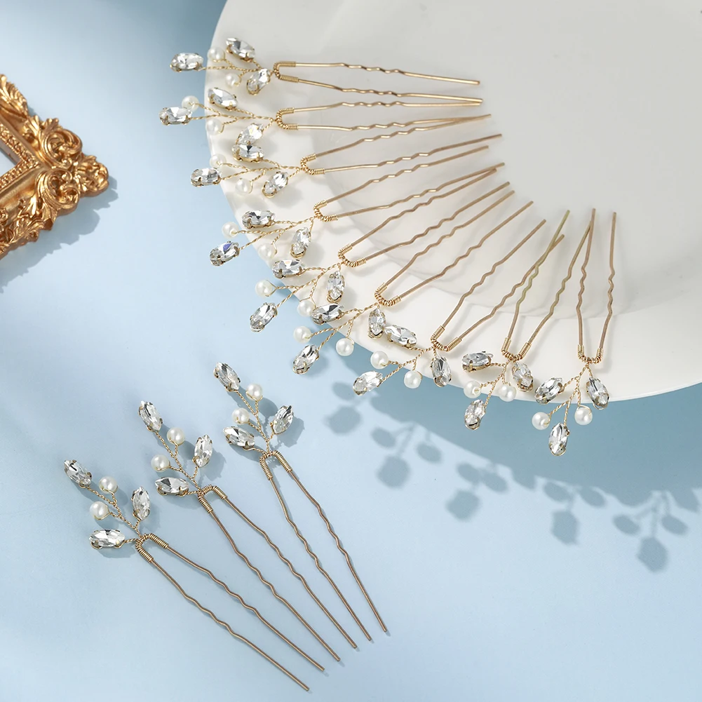 Mode Koreanischen stil Handgemachte Perle Haarnadel Set Klassische Einfache Braut Haar Clip Brötchen Kopfschmuck Party Haar Zubehör für Frauen – Detail 20