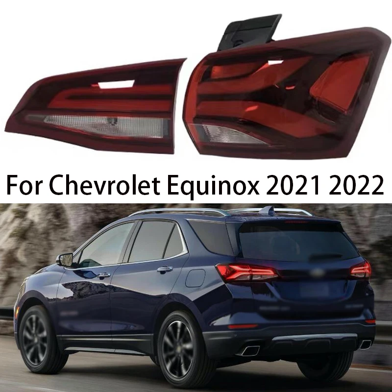 Car Accessories For Chevrolet Equinox 2021 2022 Rear Tail Lights Turning Signal Stop Lamp Warning Brake Light Taillights