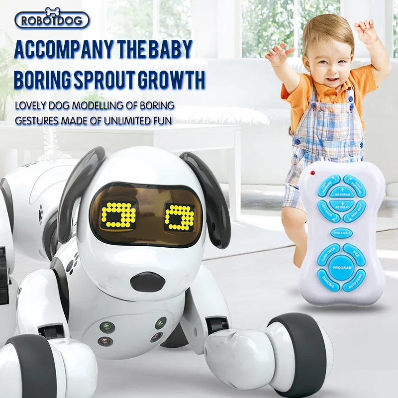Simulazione Touch Sensing Dancing Remote Control Dog Robot Toys For Kids Boys Girls Electric Rc Animals Children Puzzle Smart Pet