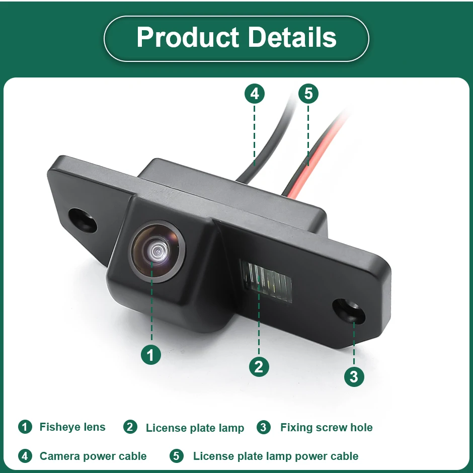 Auto achteruitrijcamera CCD Full HD Fisheye