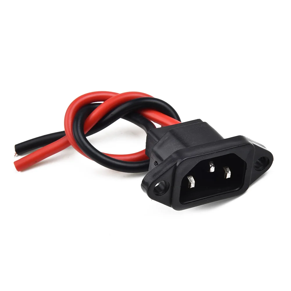 

Durable High quality Useful Charger Port Supply Wire 1pc 3 Pin Accessories Electric Scooter Jack Parts Plug Socket