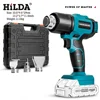 Handheld Hot Air Gun Rechargeable Cordless 300-550℃ Temperature Adjustable Electric Heat Gun with Nozzles for Makita 18V Battery 1
