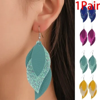 Faux Leather Earrings