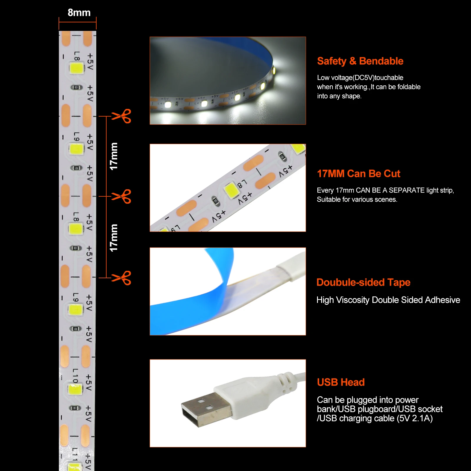 รูปสินค้า LED Strip 3528 ยืดหยุ่น 30 วัตต์ ประหยัดพลังงาน