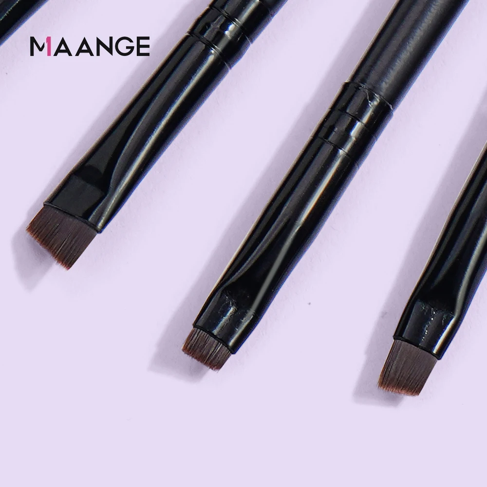 Makeup Brush Set Makeup Brush Makeup Tool Set Makeup Tool MAANGE 4 Pieces Eyebrow Contour Makeup Brush Eyeliner Brush Portable Small Angle Eyebrow For Female Makeup Beauty Tool