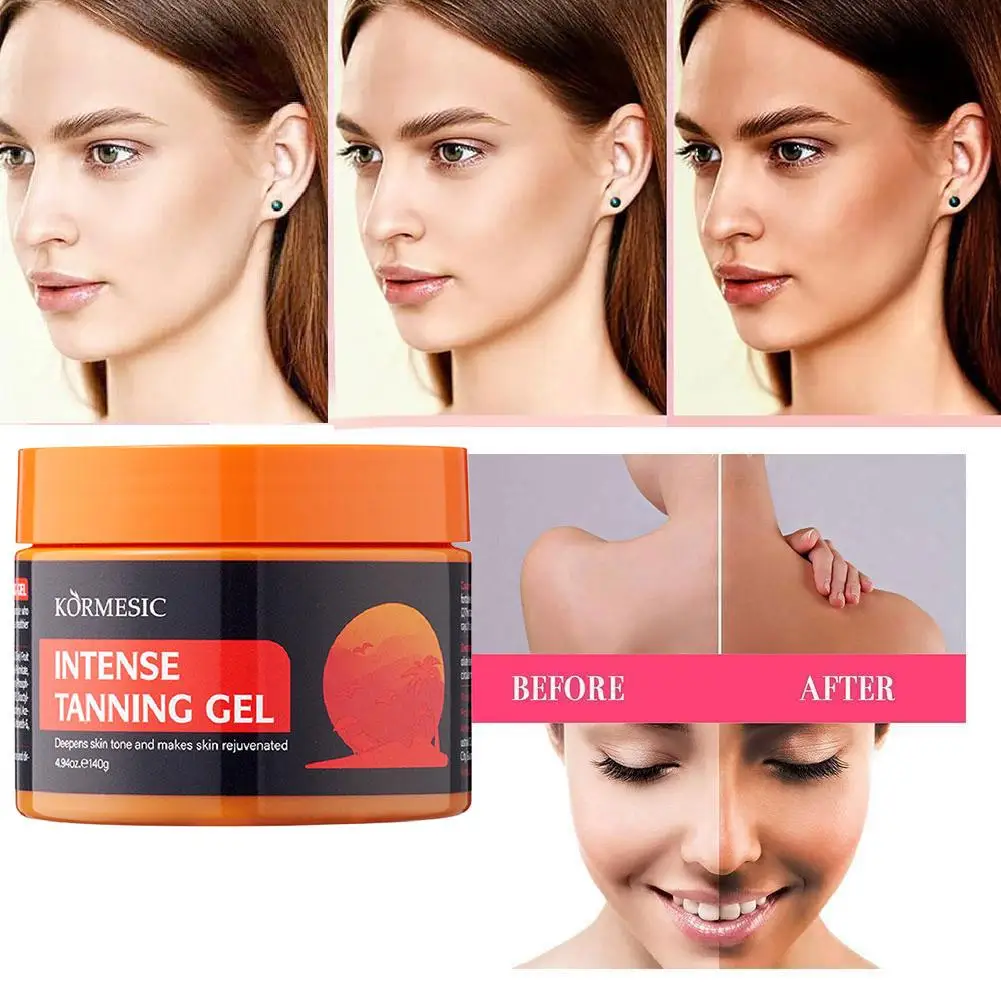 140ml Tanning Mousse Cream Body Self Tanner Bronzer Instant Nourish Natural Sunless Self Solarium Tanning Facial Lotion